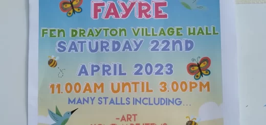 Fen Drayton Village Hall poster